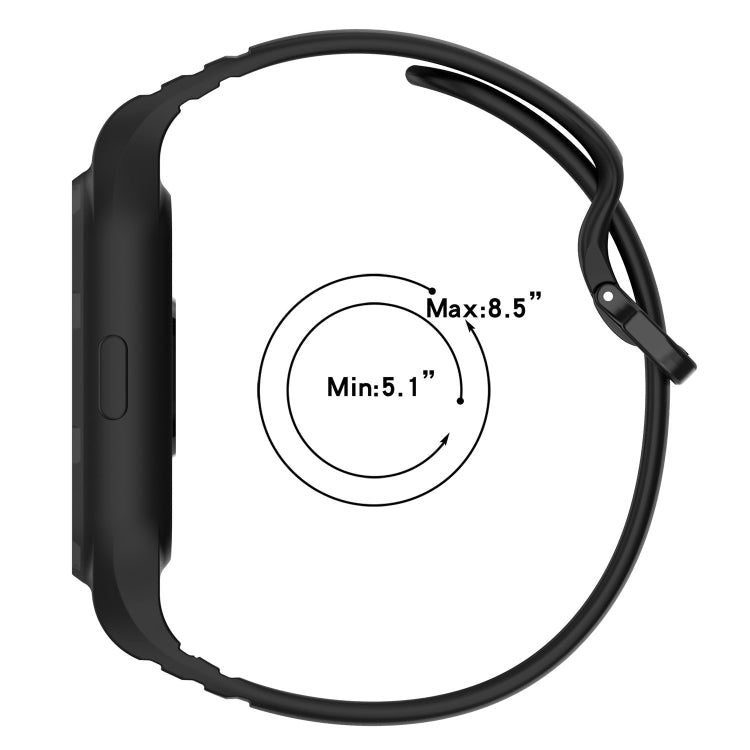 For Xiaomi Mi Band 8 Pro Solid Color Integrated TPU Watch Band(Light Blue) - Watch Bands by PMC TechLife | Online Shopping South Africa | PMC TechLife