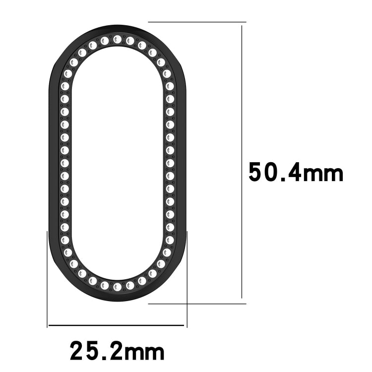 For Xiaomi Mi Band 8 Diamond Half Pack Hollow PC Watch Protective Case(Starlight) - Watch Cases by PMC TechLife | Online Shopping South Africa | PMC TechLife