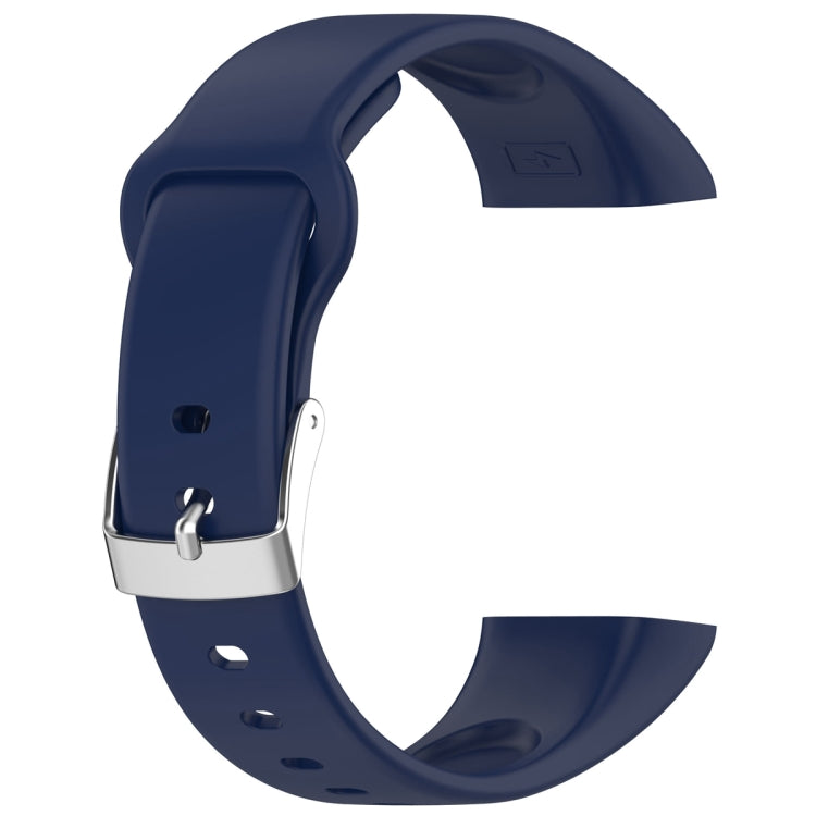 For Mambo Band 6S Solid Color Silver Buckle Silicone Watch Band(Midnight Blue) - free shipping - PMC TechLife - Order now!