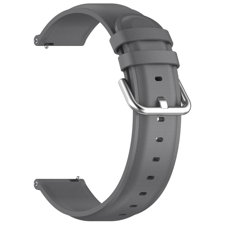For CMF Watch Pro D395 / Watch Pro 2 22mm Round Tail Genuine Leather Watch Band(Grey) - free shipping - PMC TechLife - Order now!