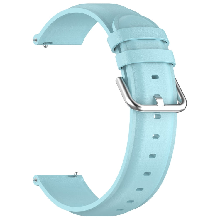For CMF Watch Pro D395 22mm Round Tail Genuine Leather Watch Band(Light Blue) - Watch Bands by PMC TechLife | Online Shopping South Africa | PMC TechLife