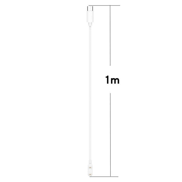For Samsung Galaxy Fit 3 Smart Watch Charging Cable, Length: 1m, Port:USB-C / Type-C(White) - Charger by PMC TechLife | Online Shopping South Africa | PMC TechLife