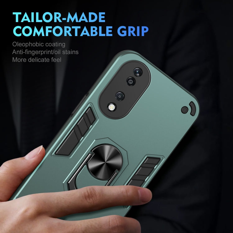 For Honor X7b Shockproof Metal Ring Holder Phone Case(Green) - free shipping - PMC TechLife - Order now!