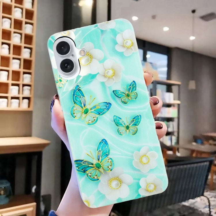For iPhone 16 Plus Colorful Painting Pattern TPU Phone Case(Butterflies) - free shipping - PMC TechLife - Order now!