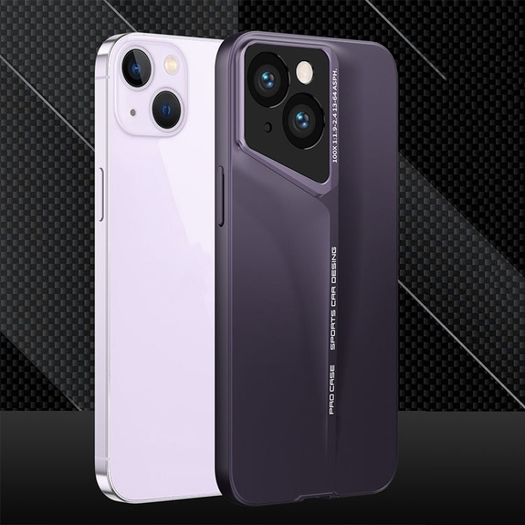 For iPhone 14 GKK Blade Ultra-thin Full Coverage Phone Case(Purple) - iPhone 14 Cases by GKK | Online Shopping South Africa | PMC Jewellery | Buy Now Pay Later Mobicred