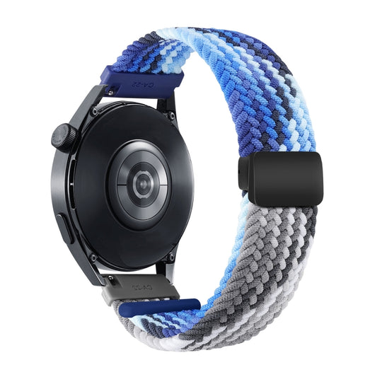 18mm Two-color Magnetic Braided Nylon Watch Band(Blueberry Black Chocolate) - 18mm Bands by PMC Jewellery | Online Shopping South Africa | PMC Jewellery | Buy Now Pay Later Mobicred