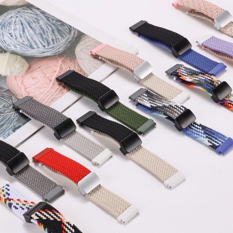 20mm Two-color Magnetic Braided Nylon Watch Band(Light Dark Grey) - free shipping - PMC TechLife - Order now!