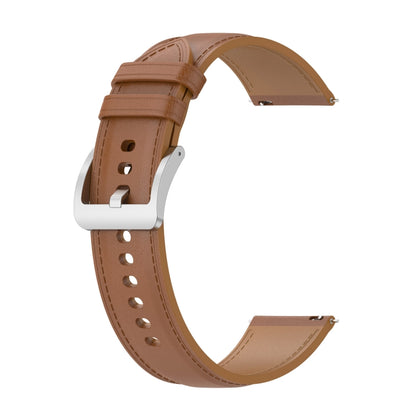 For Xiaomi Watch 2 22mm Genuine Leather Watch Band(Light Brown) - Watch Bands by PMC Jewellery | Online Shopping South Africa | PMC Jewellery