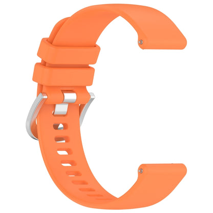 For Xiaomi Watch 2 Liquid Glossy Silver Buckle Silicone Watch Band(Orange) - Watch Bands by PMC Jewellery | Online Shopping South Africa | PMC Jewellery