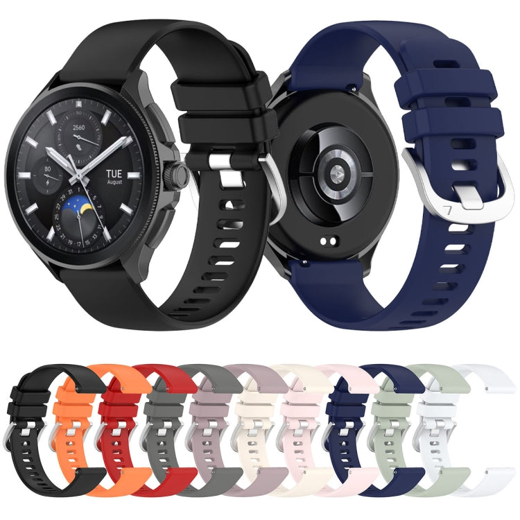 For Xiaomi Watch 2 Liquid Glossy Silver Buckle Silicone Watch Band(Green) - Watch Bands by PMC TechLife | Online Shopping South Africa | PMC TechLife | Buy Now Pay Later Mobicred