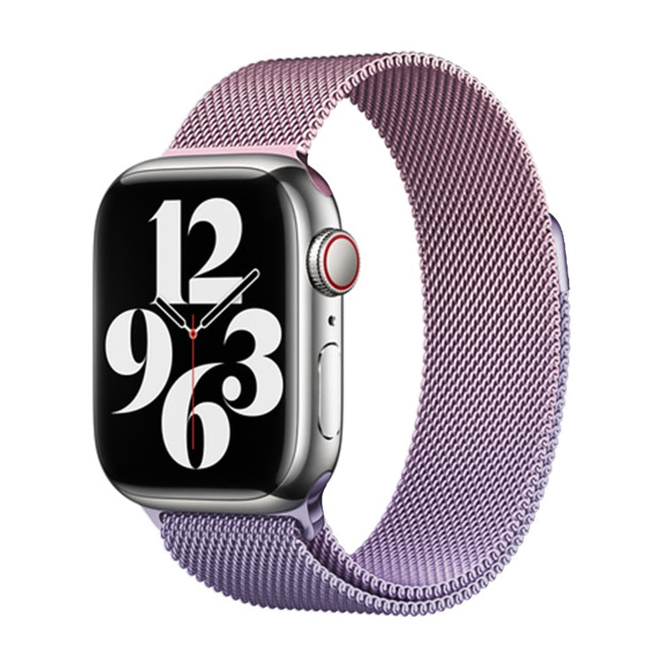 For Apple Watch Series 9 41mm Milan Gradient Loop Magnetic Buckle Watch Band(Pink Lavender) - free shipping - PMC TechLife - Order now!