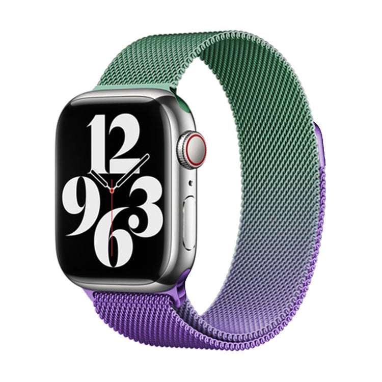 For Apple Watch SE 40mm Milan Gradient Loop Magnetic Buckle Watch Band(Violet Orchid) - Watch Bands by PMC TechLife | Online Shopping South Africa | PMC TechLife