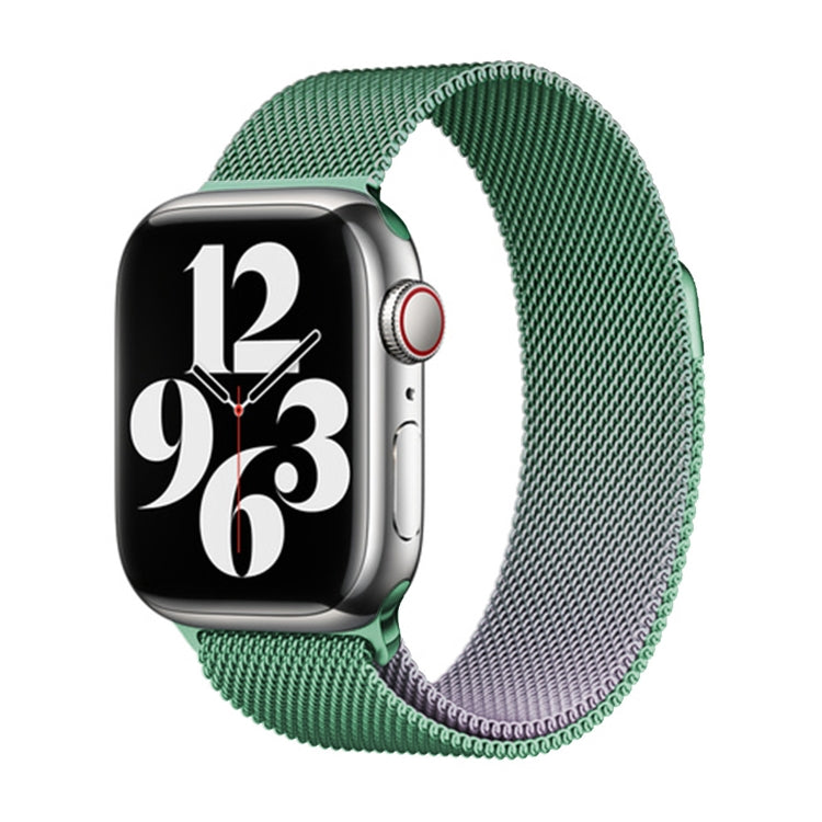 For Apple Watch 42mm Milan Gradient Loop Magnetic Buckle Watch Band(Light Violet) - Watch Bands by PMC Jewellery | Online Shopping South Africa | PMC Jewellery