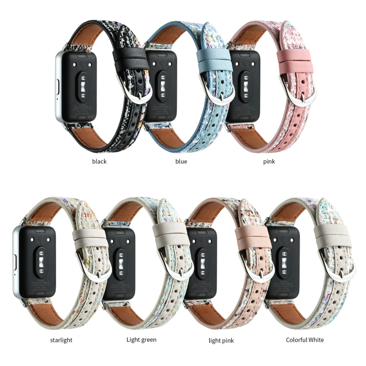 For Samsung Galaxy Fit 3 Woolen Leather Watch Band(Blue) - free shipping - PMC TechLife - Order now!