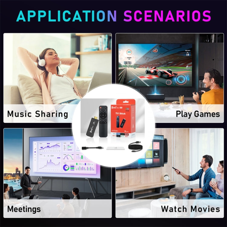 TV98 Rockchip 3228A Quad Core 4K HD Bluetooth Android TV Stick, RAM:2GB+16GB(US Plug) - Android TV Sticks by PMC TechLife | Online Shopping South Africa | PMC TechLife | Buy Now Pay Later Mobicred