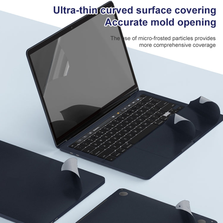 For MacBook Air 13.3 inch 2020 ZGA 5 in 1 Laptop All-round Protective Film(Grey) - Skin Sticker by ZGA | Online Shopping South Africa | PMC Jewellery | Buy Now Pay Later Mobicred