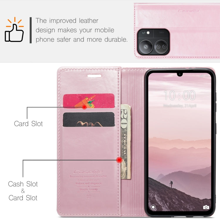 For Xiaomi Redmi 13C CaseMe 003 Crazy Horse Texture Flip Leather Phone Case(Pink) - Xiaomi Cases by CaseMe | Online Shopping South Africa | PMC Jewellery | Buy Now Pay Later Mobicred