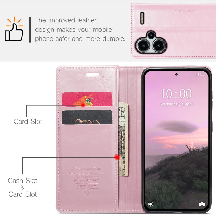 For Xiaomi Redmi Note 13 Pro+ 5G CaseMe 003 Crazy Horse Texture Flip Leather Phone Case(Pink) - Xiaomi Cases by CaseMe | Online Shopping South Africa | PMC Jewellery | Buy Now Pay Later Mobicred