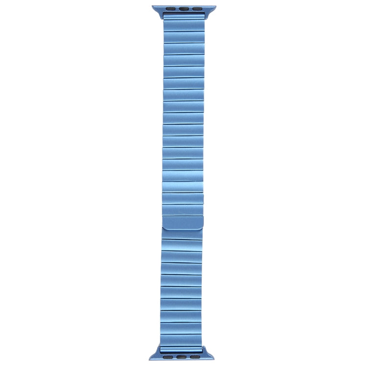 For Apple Watch 38mm Bamboo Stainless Steel Magnetic Watch Band(Blue) - free shipping - PMC TechLife - Order now!
