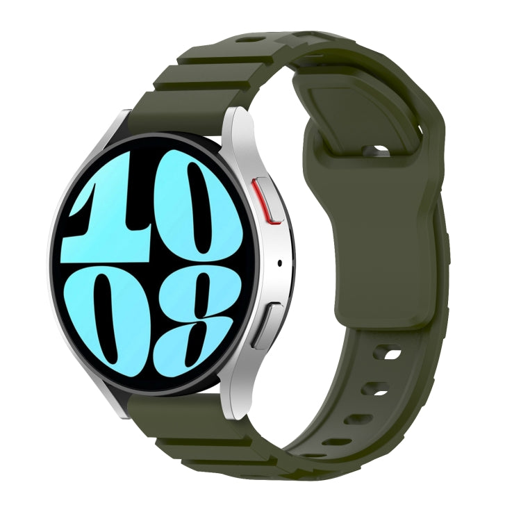18mm Armor Silicone Watch Band(Army Green) - 18mm Bands by PMC TechLife | Online Shopping South Africa | PMC TechLife | Buy Now Pay Later Mobicred