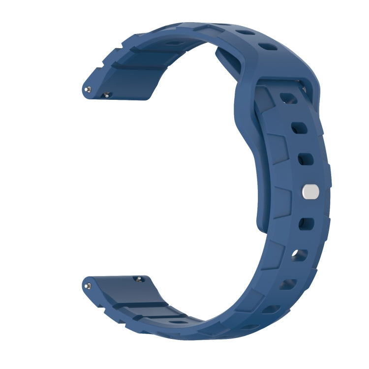 18mm Armor Silicone Watch Band(Dark Blue) - 20mm Bands by PMC Jewellery | Online Shopping South Africa | PMC Jewellery