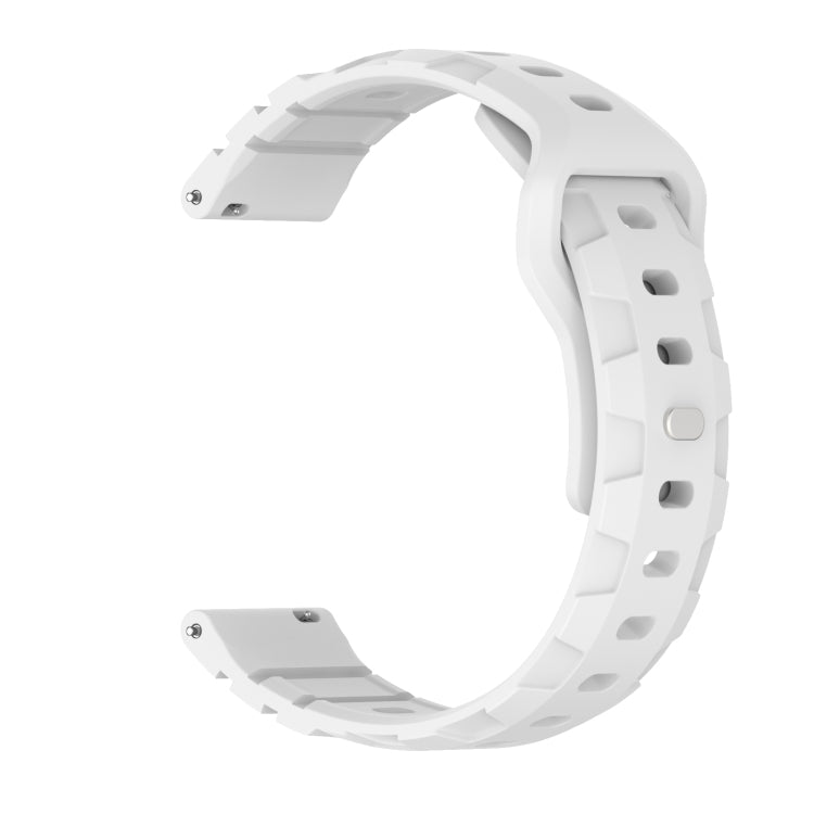 20mm Armor Silicone Watch Band(White) - 20mm Bands by PMC TechLife | Online Shopping South Africa | PMC TechLife | Buy Now Pay Later Mobicred