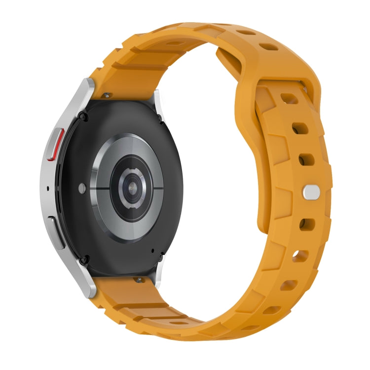 20mm Armor Silicone Watch Band(Yellow) - 20mm Bands by PMC TechLife | Online Shopping South Africa | PMC TechLife