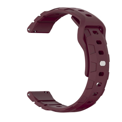 20mm Armor Silicone Watch Band(Wine Red) - 20mm Bands by PMC Jewellery | Online Shopping South Africa | PMC Jewellery