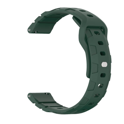 20mm Armor Silicone Watch Band(Dark Green) - 20mm Bands by PMC Jewellery | Online Shopping South Africa | PMC Jewellery