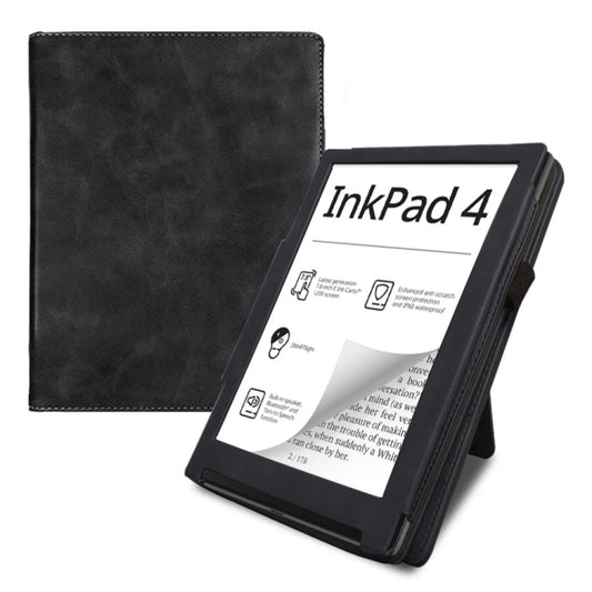 For Pocketbook InkPad Color 2 / 3 Calfskin Leather Smart Tablet Case(Black) - Others by PMC Jewellery | Online Shopping South Africa | PMC Jewellery | Buy Now Pay Later Mobicred