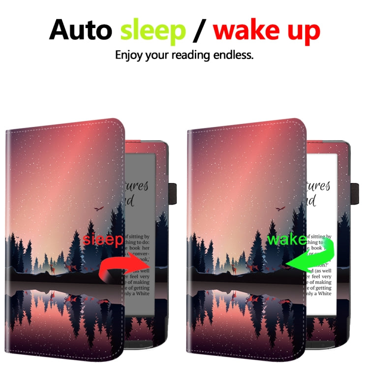 For Pocketbook Verse / Verse Pro Painted Calfskin Smart Leather Tablet Case(Night) - Others by PMC TechLife | Online Shopping South Africa | PMC TechLife | Buy Now Pay Later Mobicred