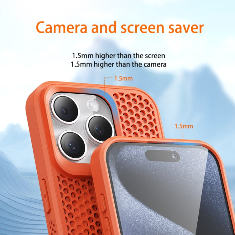 For iPhone 13 Pro Max MagSafe Magnetic Heat Dissipation Phone Case(Orange) - iPhone 13 Pro Max Cases by PMC TechLife | Online Shopping South Africa | PMC TechLife