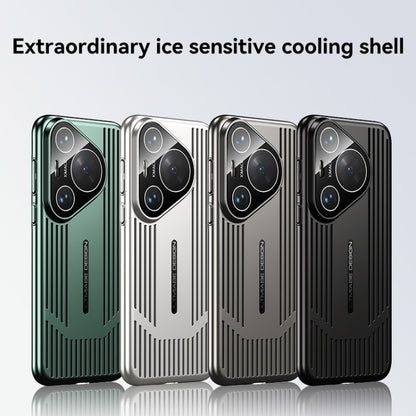 For Huawei Pura 70 Ultra Ice Sense Heat Dissipation Electroplating Frosted Phone Case(Black) - Huawei Cases by PMC Jewellery | Online Shopping South Africa | PMC Jewellery | Buy Now Pay Later Mobicred