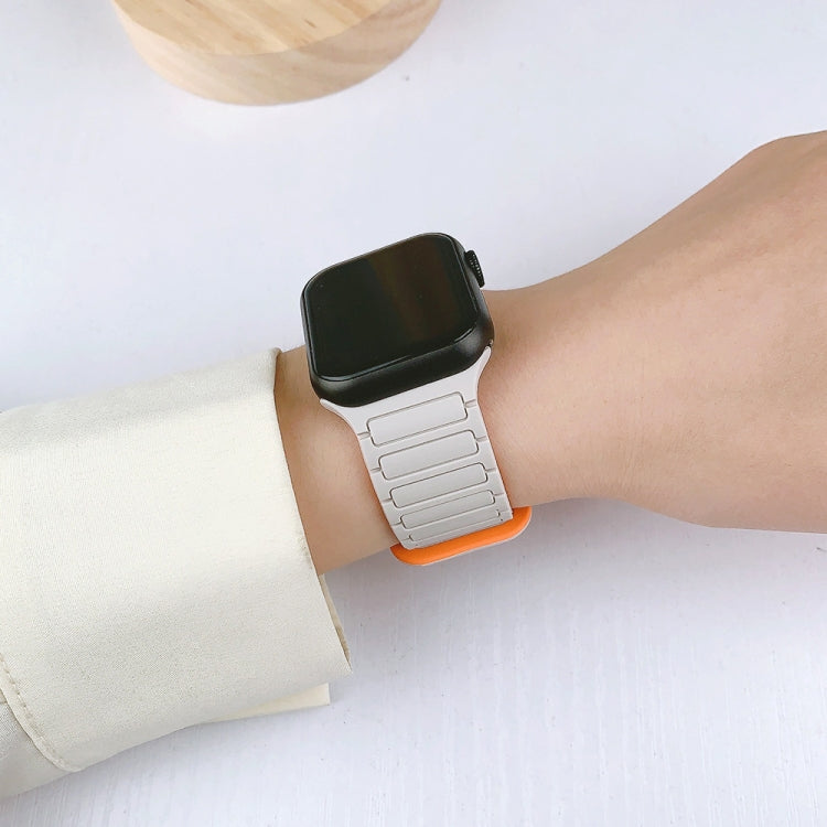 For Apple Watch 42mm I-Shaped Magnetic Silicone Watch Band(Black) - Watch Bands by PMC TechLife | Online Shopping South Africa | PMC TechLife