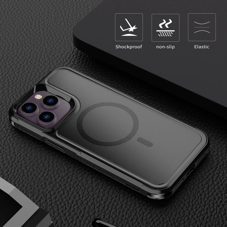 For iPhone 14 Pro Max RedPepper Armor Magsafe PC Hybrid TPU Phone Case(Black) - free shipping - PMc TechLife - Order now!
