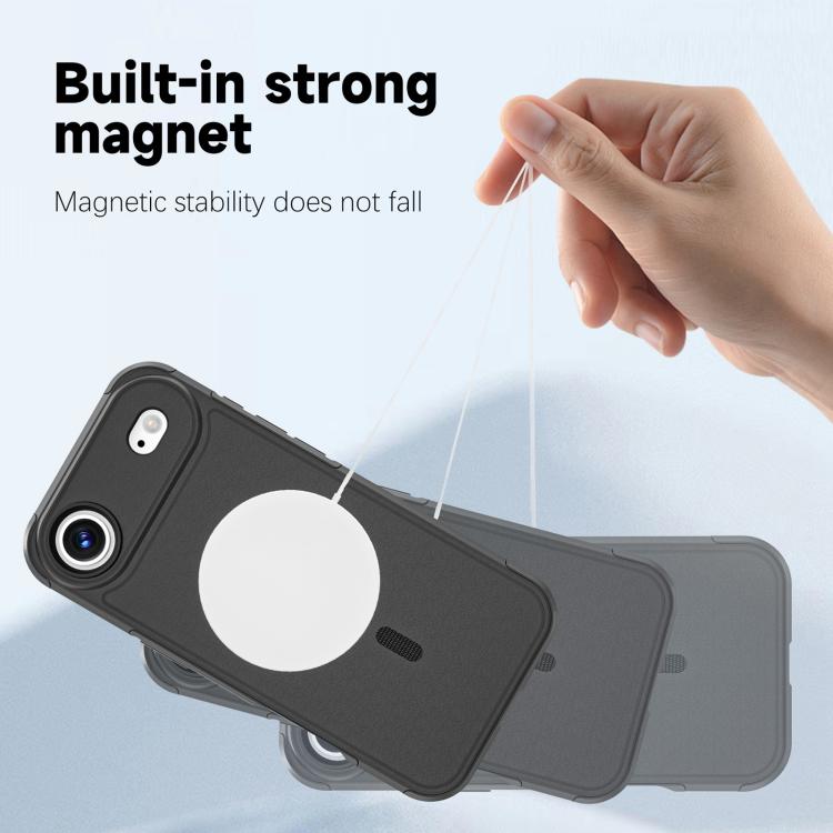 For iPhone 17 Air RedPepper Armor Magsafe PC Hybrid TPU Phone Case(Black) - free shipping - PMC TechLife - Order now!