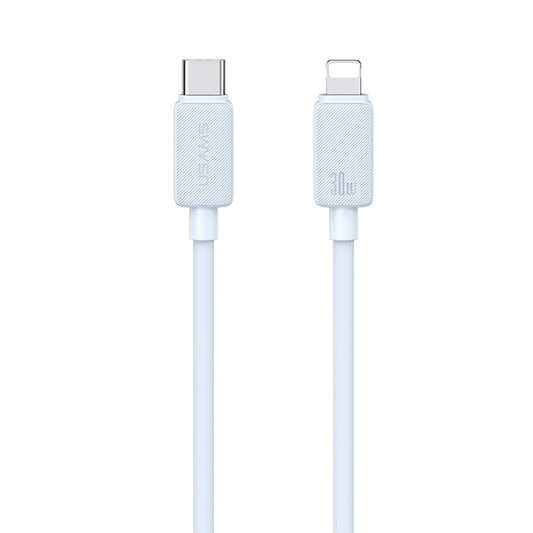 USAMS US-SJ697 USB-C / Type-C to 8 Pin 30W Striped Fast Charge Data Cable, Length:2m(Blue) - 2 in 1 Cable by USAMS | Online Shopping South Africa | PMC Jewellery | Buy Now Pay Later Mobicred