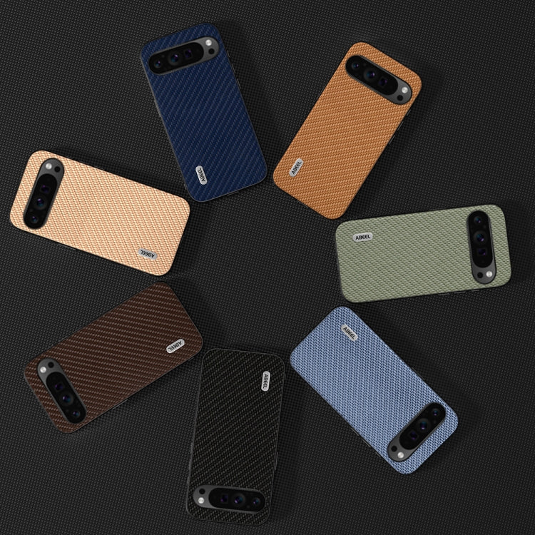For Google Pixel 9 Pro ABEEL Carbon Fiber Texture Protective Phone Case(Light Blue) - Google Cases by PMC TechLife | Online Shopping South Africa | PMC TechLife | Buy Now Pay Later Mobicred