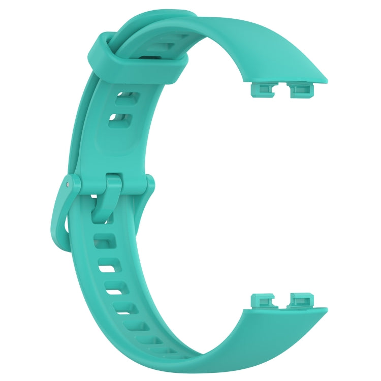 For Huawei Band 10 / 9 / 8 Solid Color Colorful Buckle Silicone Watch Band(Teal) - Watch Bands by PMC TechLife | Online Shopping South Africa | PMC TechLife | Buy Now Pay Later Mobicred
