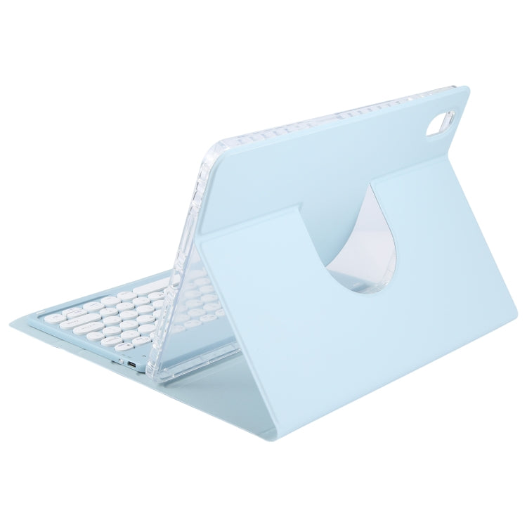 For Huawei MatePad Pro 11 2024 / 2022 Round Button Bluetooth Keyboard Rotatable Holder Leather Case(Sky Blue) - Huawei Keyboard by PMC TechLife | Online Shopping South Africa | PMC TechLife