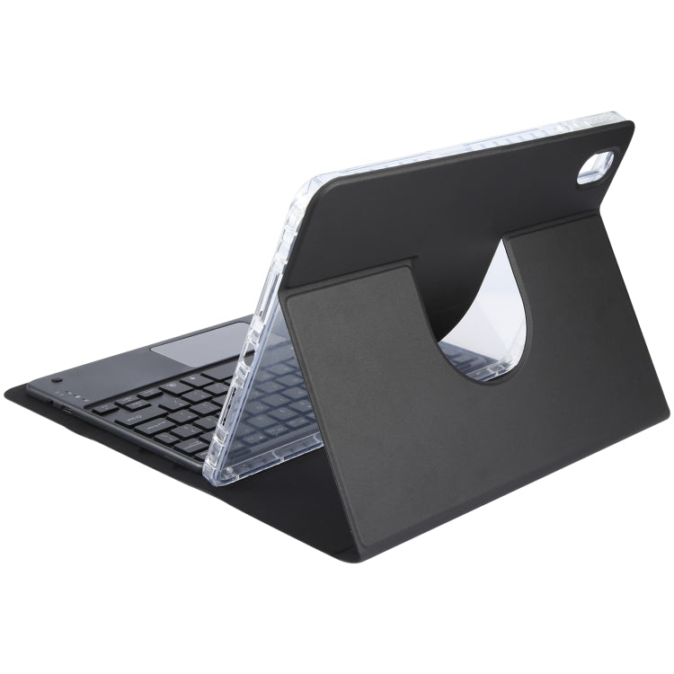 For Huawei MatePad 11 2023 / 2021 Square Button Bluetooth Keyboard Rotatable Holder Leather Case with Touchpad(Black) - Huawei Keyboard by PMC TechLife | Online Shopping South Africa | PMC TechLife