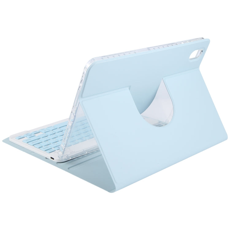 For Huawei MatePad Pro 11 2024 / 2022 Square Button Backlight Bluetooth Keyboard Rotatable Holder Leather Case(Sky Blue) - Huawei Keyboard by PMC TechLife | Online Shopping South Africa | PMC TechLife