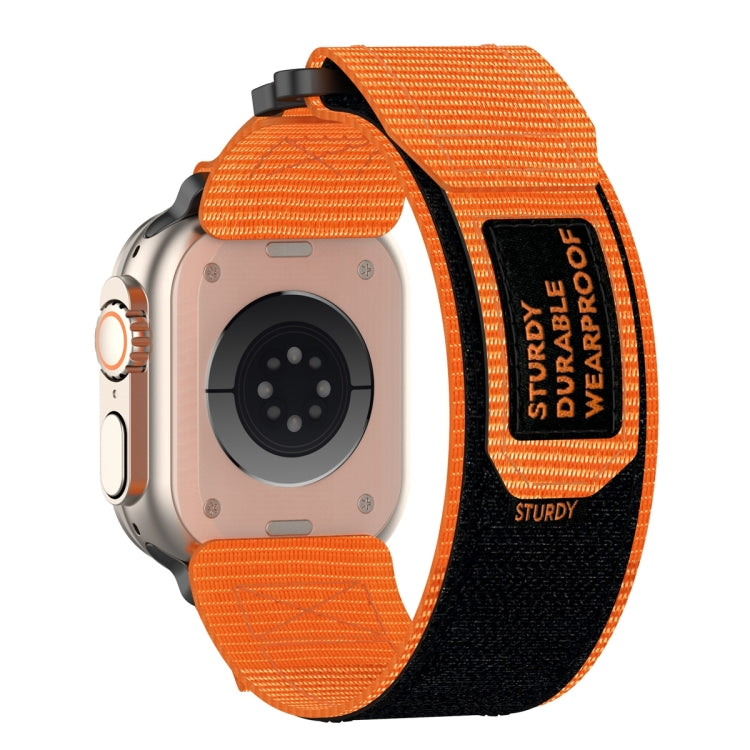 For Apple Watch SE 2023 40mm Nylon Hook And Loop Fastener Watch Band(Orange) - free shipping - PMC TechLife - Order now!