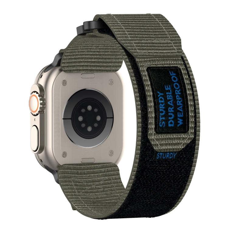 For Apple Watch Series 9 45mm Nylon Hook And Loop Fastener Watch Band(Grey) - free shipping - PMC TechLife - Order now!