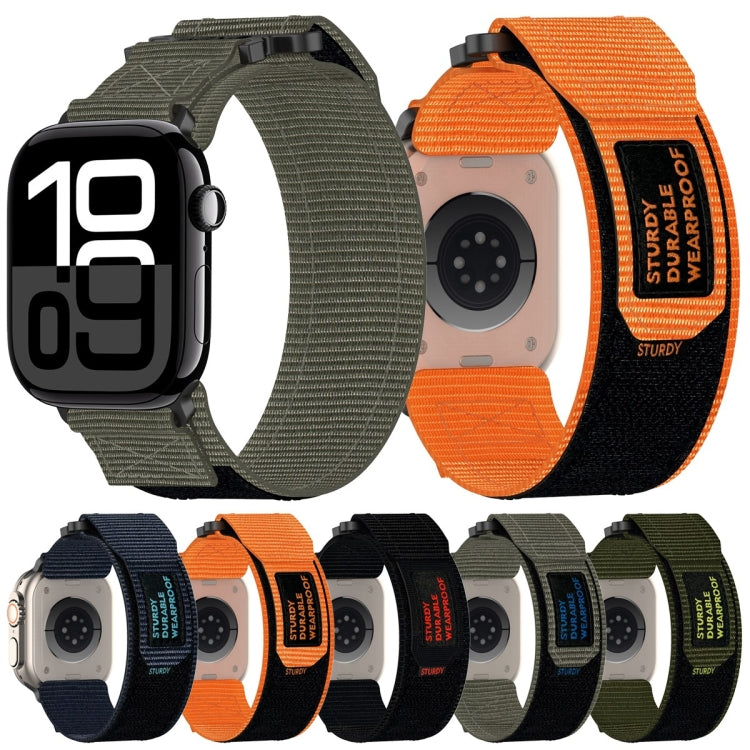For Apple Watch Series 6 40mm Nylon Hook And Loop Fastener Watch Band(Grey) - Watch Bands by PMC TechLife | Online Shopping South Africa | PMC TechLife | Buy Now Pay Later Mobicred