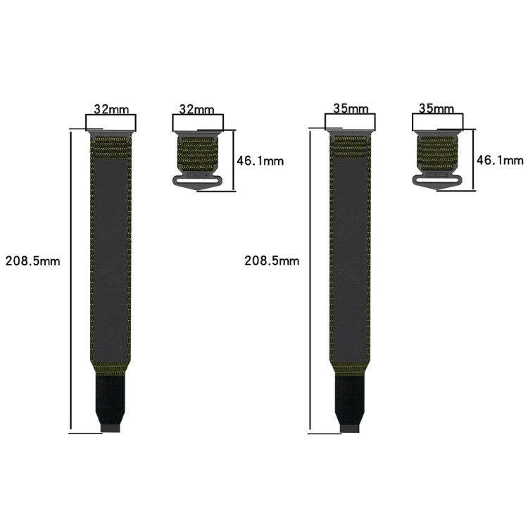 For Apple Watch Series 8 41mm Nylon Hook And Loop Fastener Watch Band(Army Green) - free shipping - PMC TechLife - Order now!