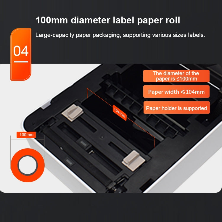 ZJ-9250 100x150mm USB Bluetooth Thermal Label Printer, Plug:AU Plug(Black) - Receipt Printers by PMC TechLife | Online Shopping South Africa | PMC TechLife | Buy Now Pay Later Mobicred
