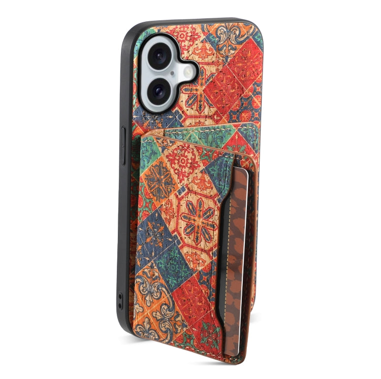 For iPhone 16 Plus Card Slot Holder Phone Case(Winter Blue) - iPhone 16 Plus Cases by PMC TechLife | Online Shopping South Africa | PMC TechLife | Buy Now Pay Later Mobicred