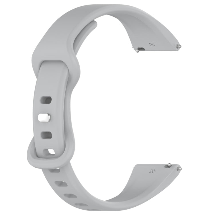 22mm Slim Reverse Buckle Silicone Watch Band(Grey) - 22mm Bands by PMC TechLife | Online Shopping South Africa | PMC TechLife