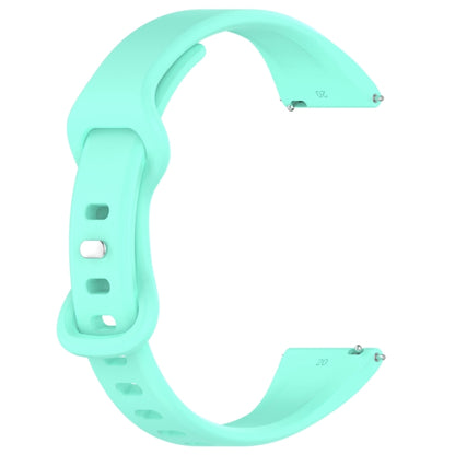 22mm Slim Reverse Buckle Silicone Watch Band(Teal) - 22mm Bands by PMC Jewellery | Online Shopping South Africa | PMC Jewellery